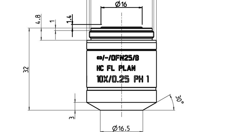 HC FL PLAN 10x/0,25 PH1