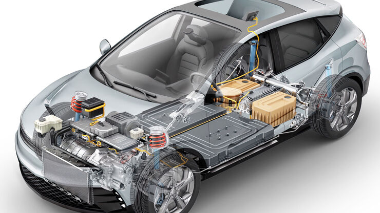 Electric car - generic 3d rendering Electric car - generic 3d rendering