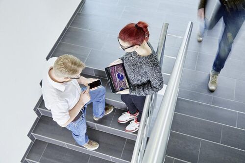 Some cameras create their own Wi-Fi hotspot so that students can access images with their mobile devices or laptops.