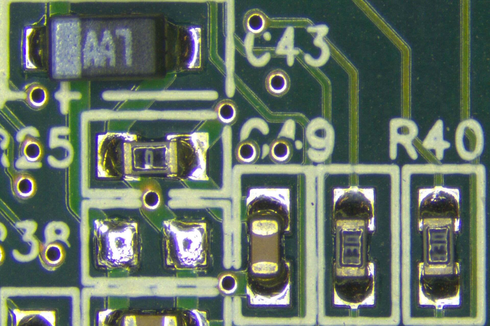 Printed Circuit Board (PCB) - Ring Light (RL) with diffusor: Multiple sample characteristics