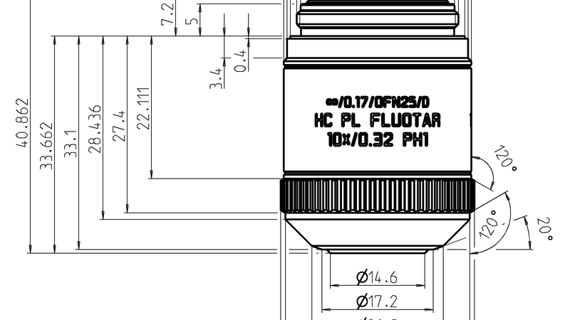 HC PL FLUOTAR 10x/0,32 PH1