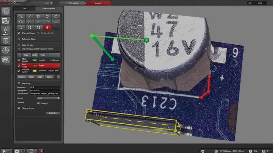 3D image of the same part of a PCBA shown in figure 6 above.