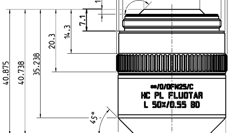 HC PL FLUOTAR L 50x/0.55 BD