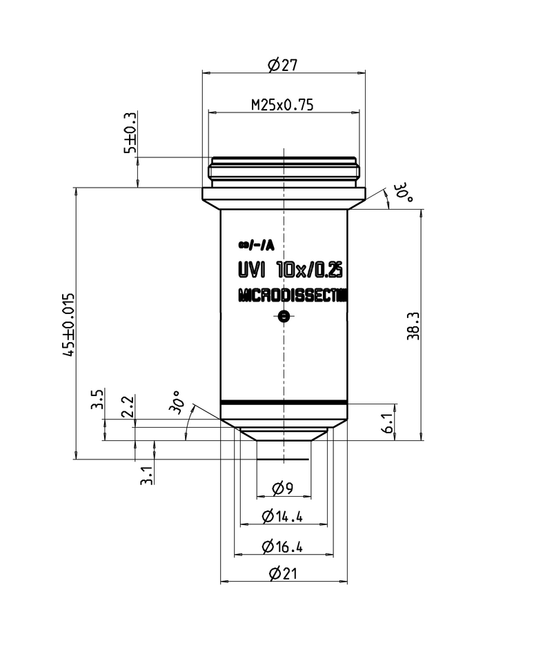 UVI 10x/0,25 MICRODISSECTION