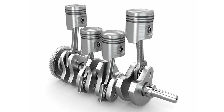 Image showing pistons and a crankshaft.