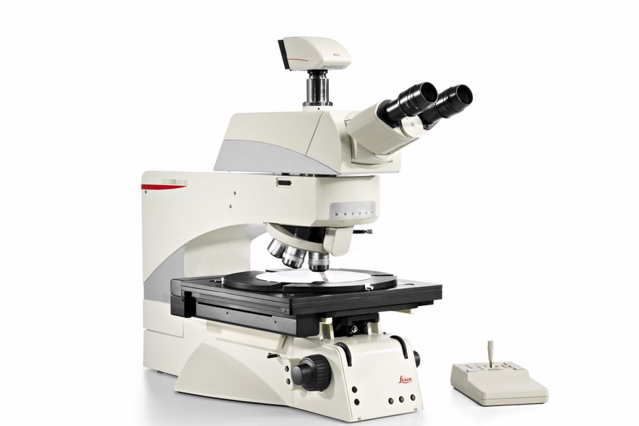 The DM8000 M motorized microscope is a useful solution for daily advanced inspection of wafers, high wafer throughput, and inspection by multiple users using the same microscope.