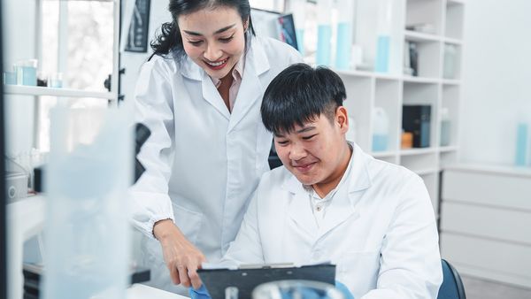 Innovating for a Better World: People working in a laboratory