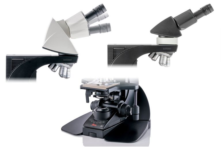 Flexibly adapt the eyepiece viewing angle and height as well as the overall microscope height.