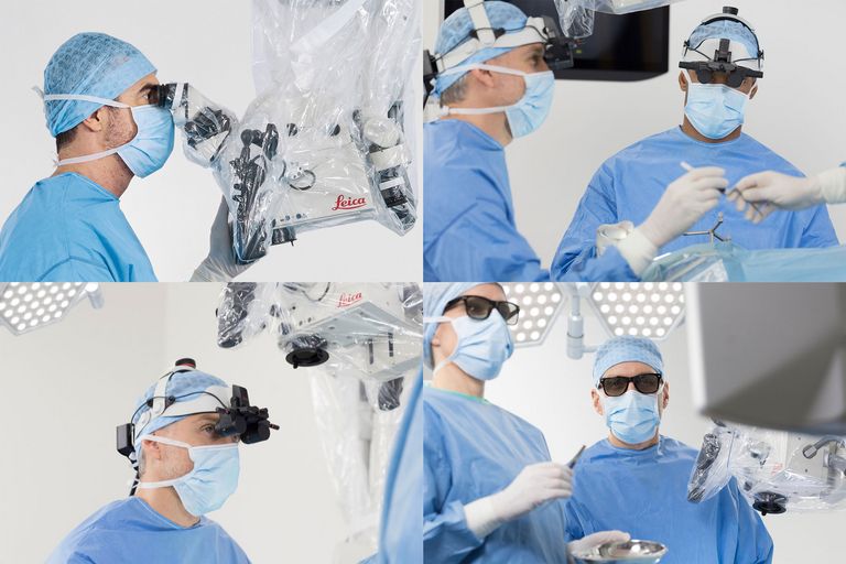 Freely select from three interchangeable viewing options: traditional oculars*,  MyVeo headset, 3D heads-up monitors.