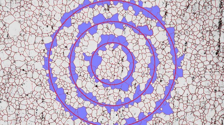 Measuring grains size with Abrams Three-Circle Procedure. Measuring grains size with Abrams Three-Circle Procedure.