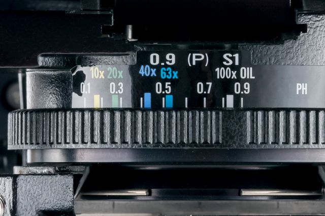 Aperture diaphragm's scale Aperture diaphragm's scale