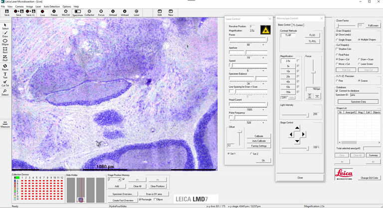 Leica LMD 7 Microdissection Software