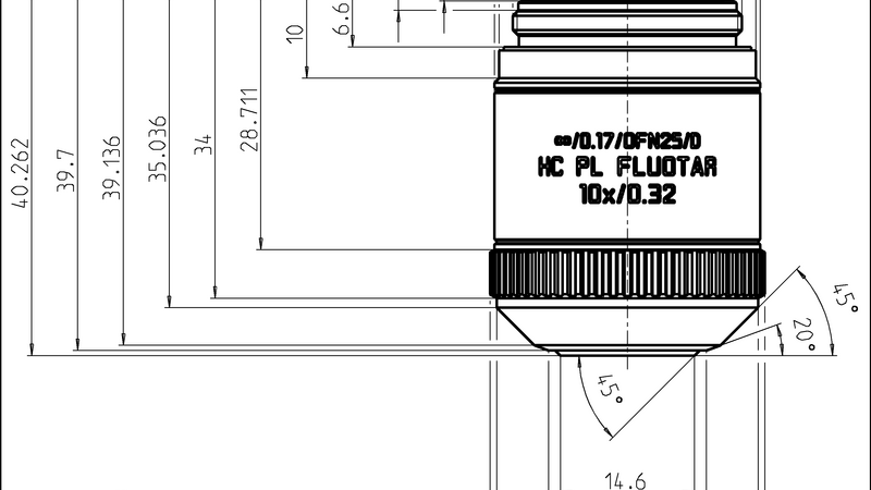HC PL FLUOTAR 10x/0,32