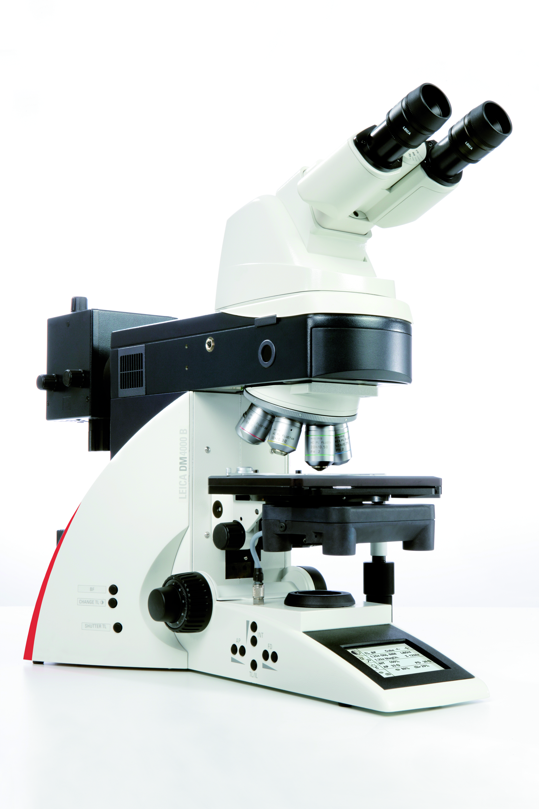 O Leica DM4000 B apresenta automação inteligente para operação intuitiva e resultados reprodutíveis. O Leica DM4000 B apresenta automação inteligente para operação intuitiva e resultados reprodutíveis.