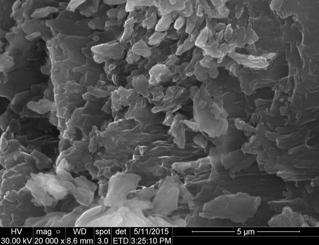 SEM image of high pressure frozen sun screen lotion without UV light exposure
SEM image of high pressure frozen sun screen lotion without UV light exposure