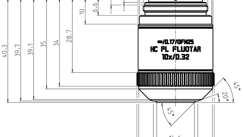 HC PL FLUOTAR 10x/0,32