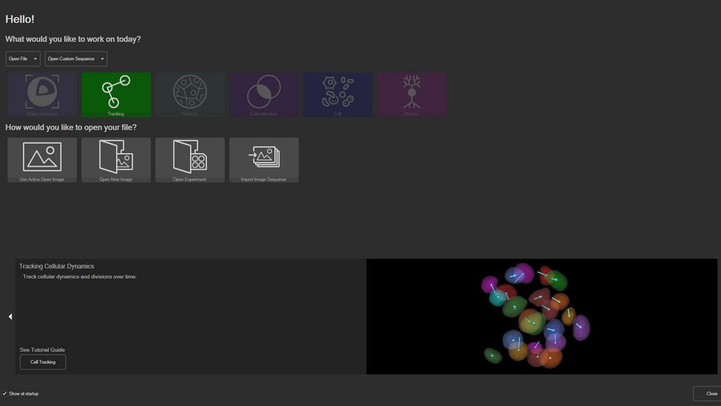 Optimized analysis with Aivia launchpad 