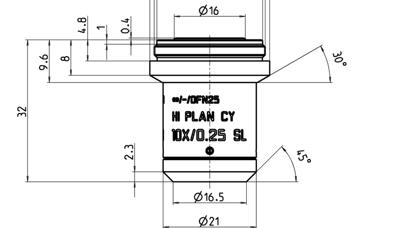 HI PLAN CY 10x/0,25 SL