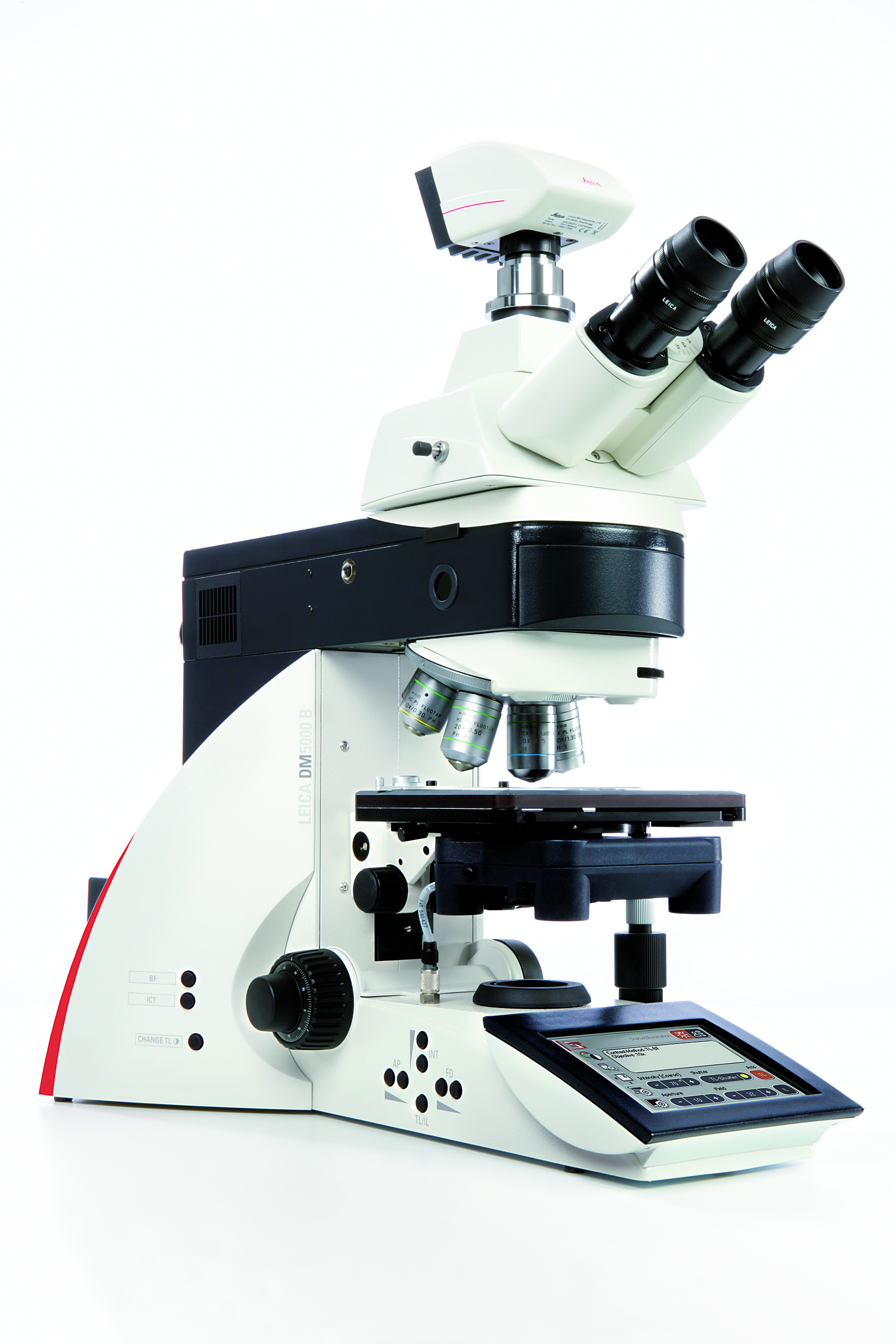 Il microscopio Leica DM5000 B, automatizzato e intuitivo, è l'ideale per studi morfologici e per la ricerca su cellule vive ed è facile da usare Il microscopio Leica DM5000 B, automatizzato e intuitivo, è l'ideale per studi morfologici e per la ricerca su cellule vive ed è facile da usare