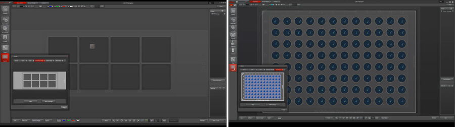 Two examples of standard carriers from the assay editor.