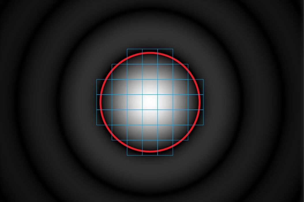 [Translate to chinese:] Pinhole diameter and diffraction pattern. Pinhole_diameter_and_diffraction_pattern.jpg