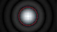 Pinhole diameter and diffraction pattern.