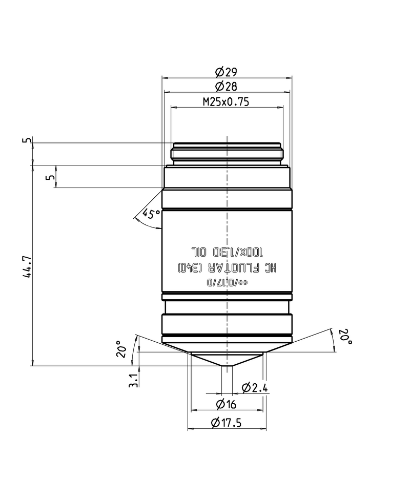 HC FLUOTAR (340) 100x/1,30 OIL