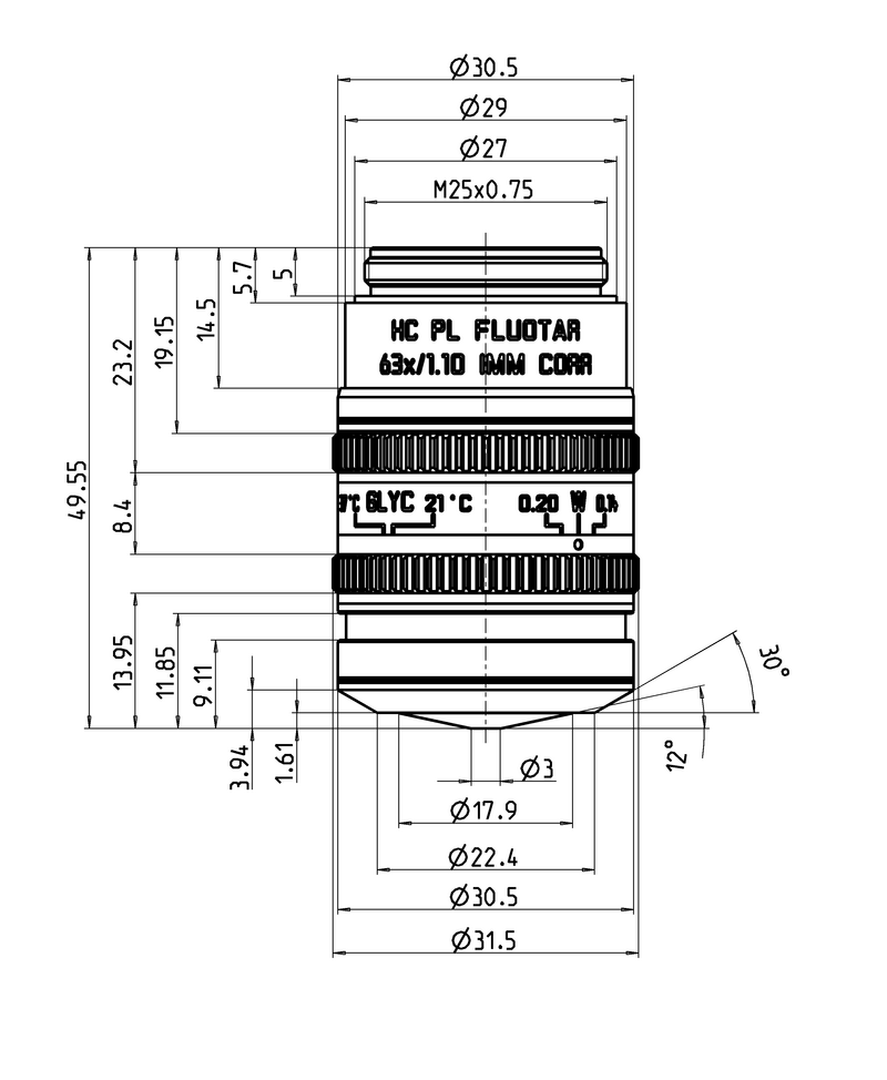 HC PL FLUOTAR 63x/1.10 IMM CORR