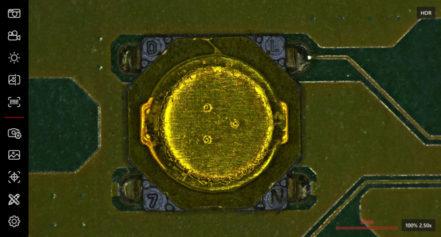 Imagen de un componente electrónico con HDR
Imagen de un componente electrónico con HDR