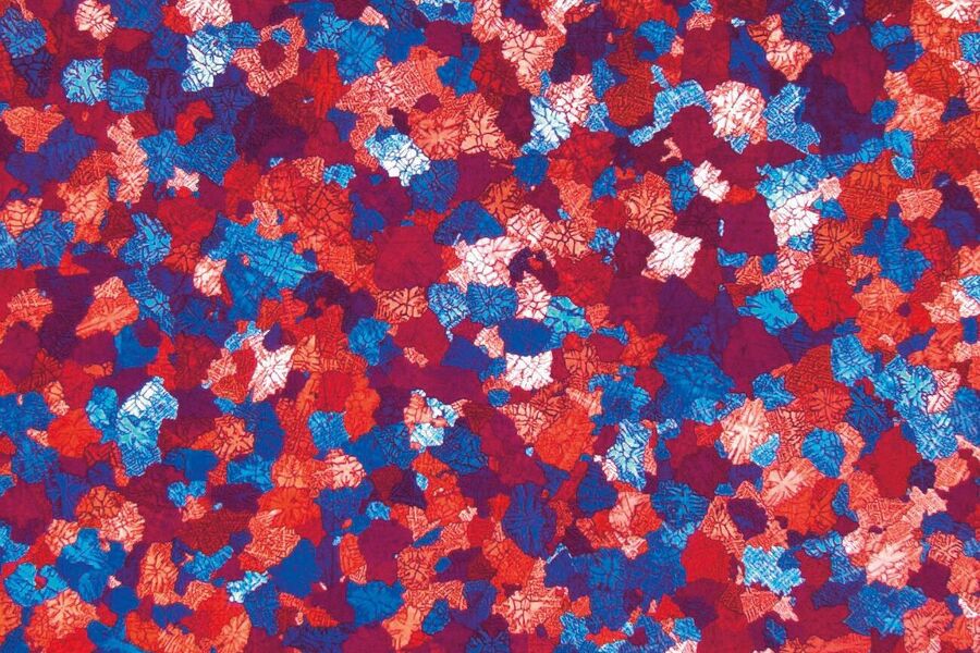 Colored grains with dendritic structure