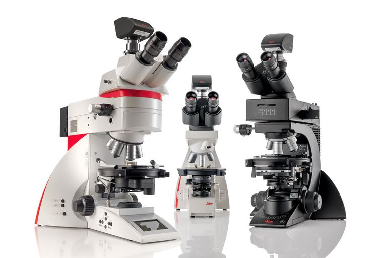 DM4 P, DM750 P and Visoria P Polarization Microscopes
