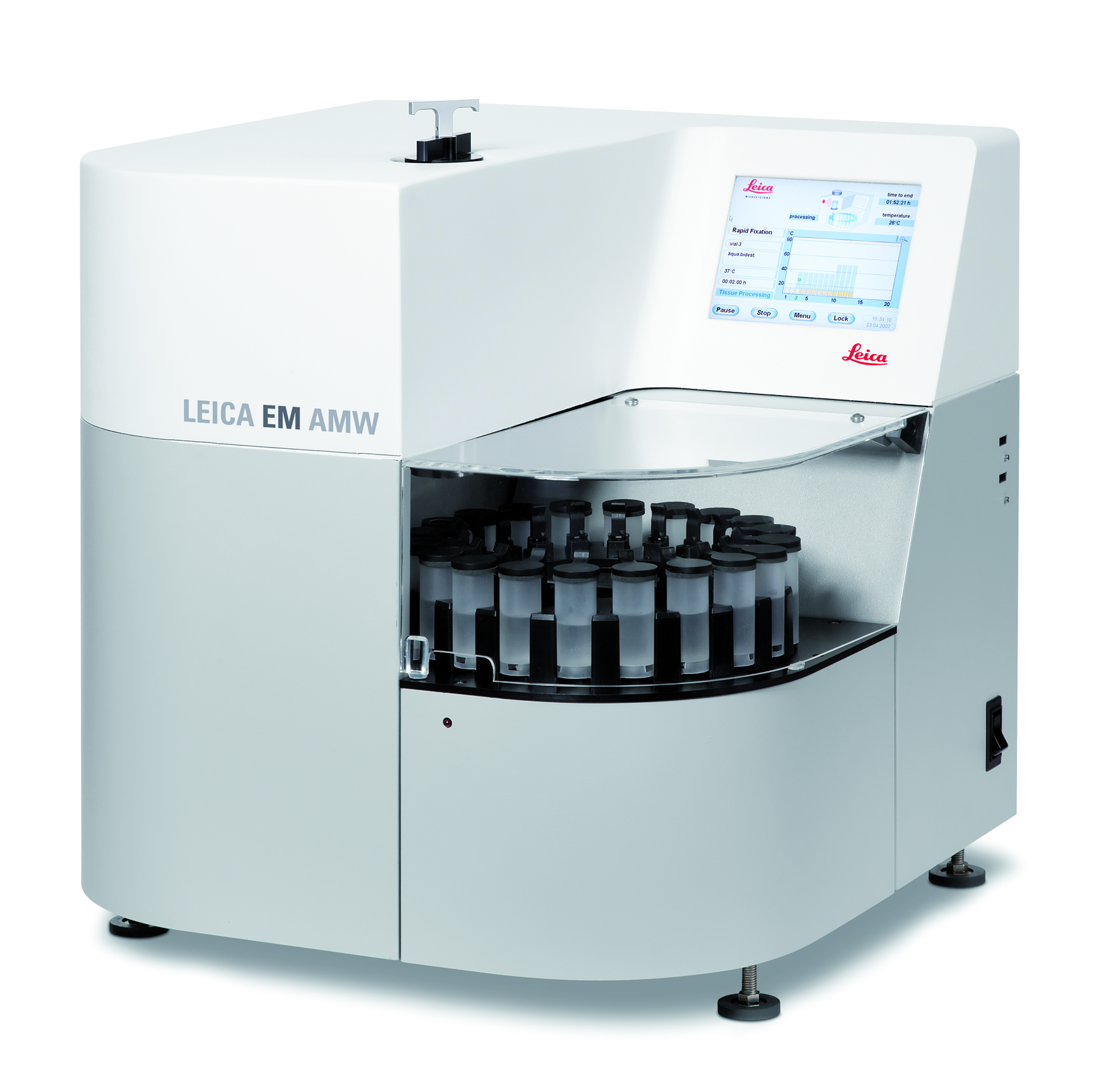 The Leica EM AMW automatic microwave tissue processor