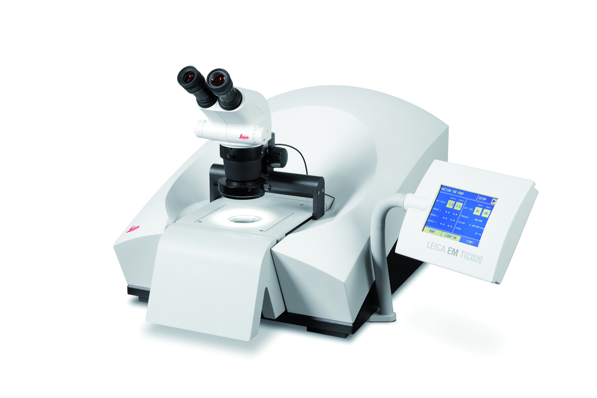 The Leica TIC020 triple ion beam cutter