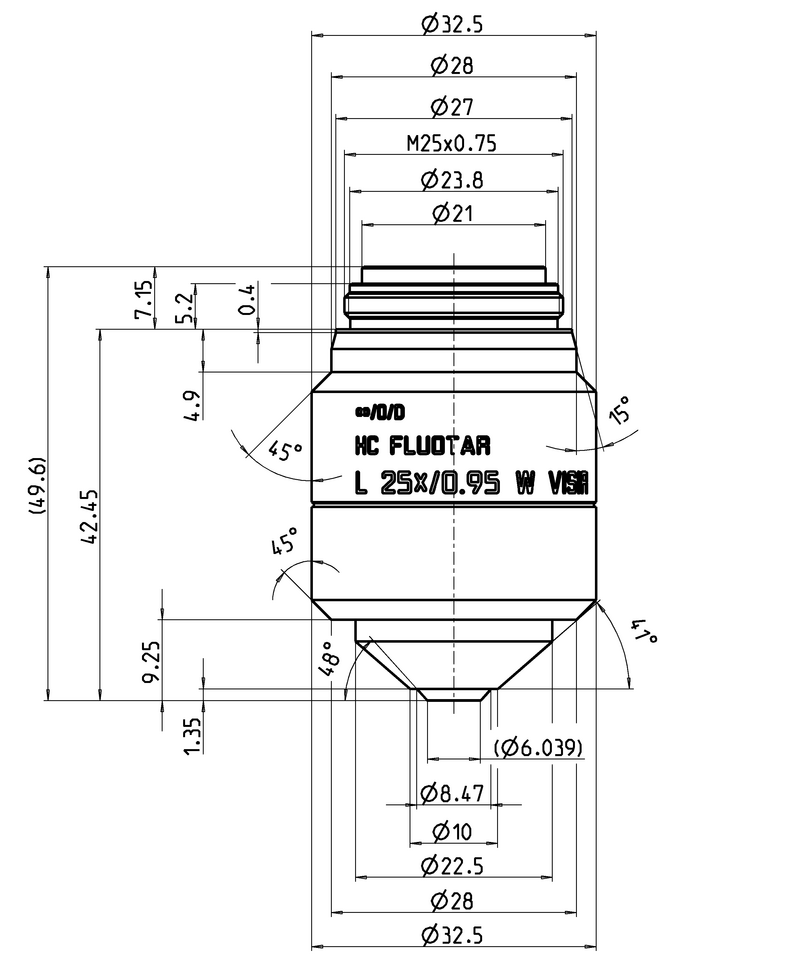 HC FLUOTAR L 25x/0,95 W VISIR
