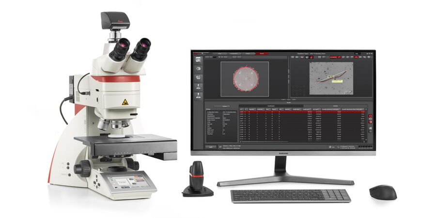 A Leica cleanliness solution used for particle analysis.