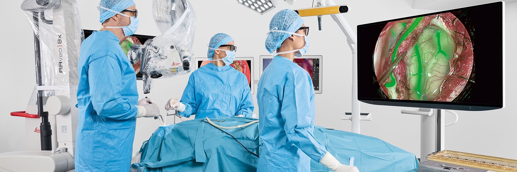 ARveo 8x offers 3D advanced visualization for exoscopic surgery