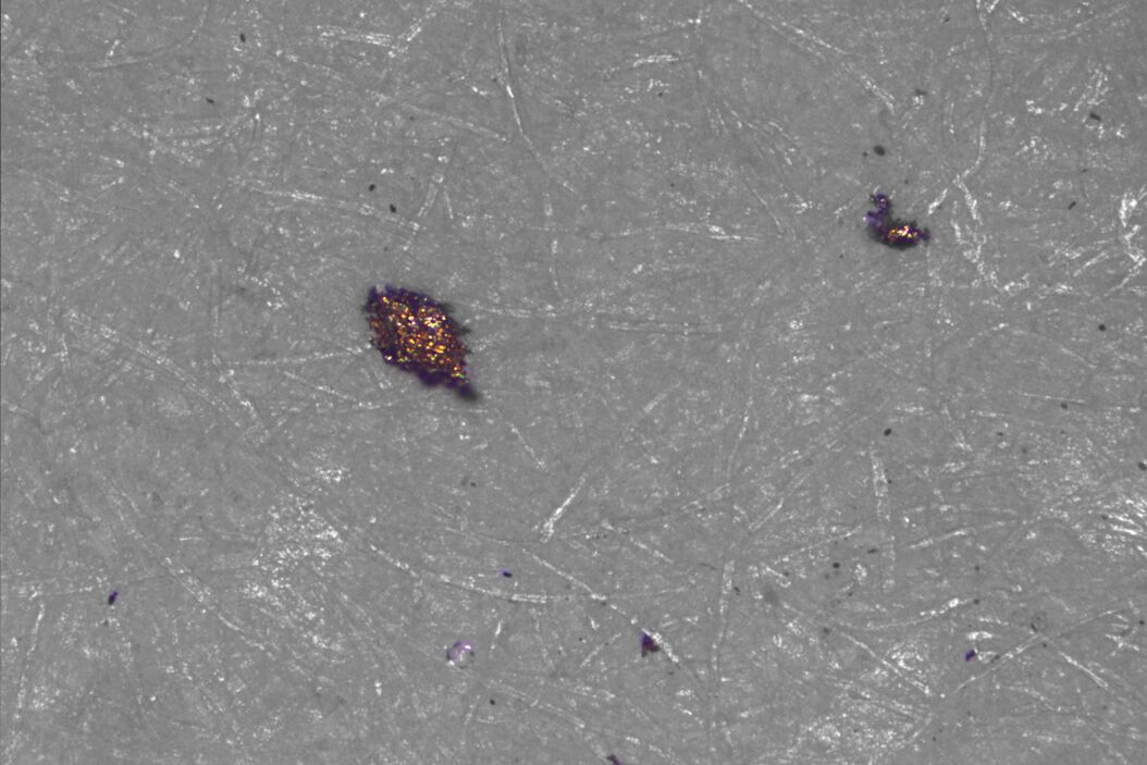 The various solutions from Leica Microsystems for cleanliness analysis. Particles_metal_cleanliness.jpg