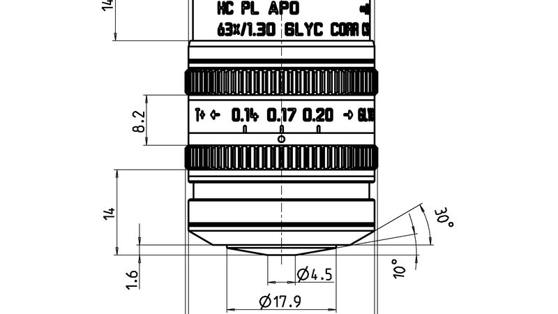HC PL APO 63x/1,30 GLYC CORR CS2
