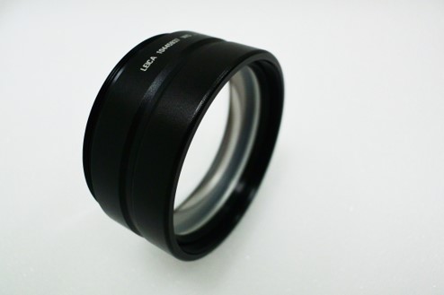A thick objective lens with low chromatic aberration.