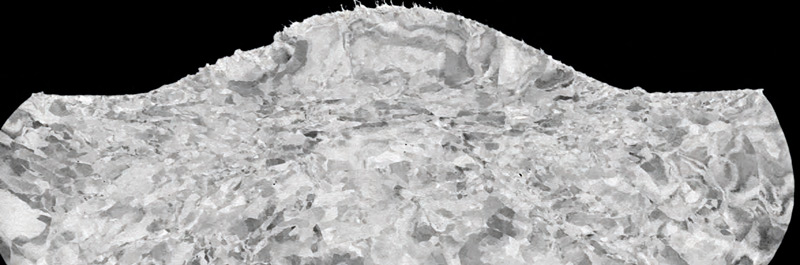 Cross section of a gold wire bond; mechanically pre-prepared with the Leica EM TXP. The final surface preparation was carried out with the Leica EM TIC 3X