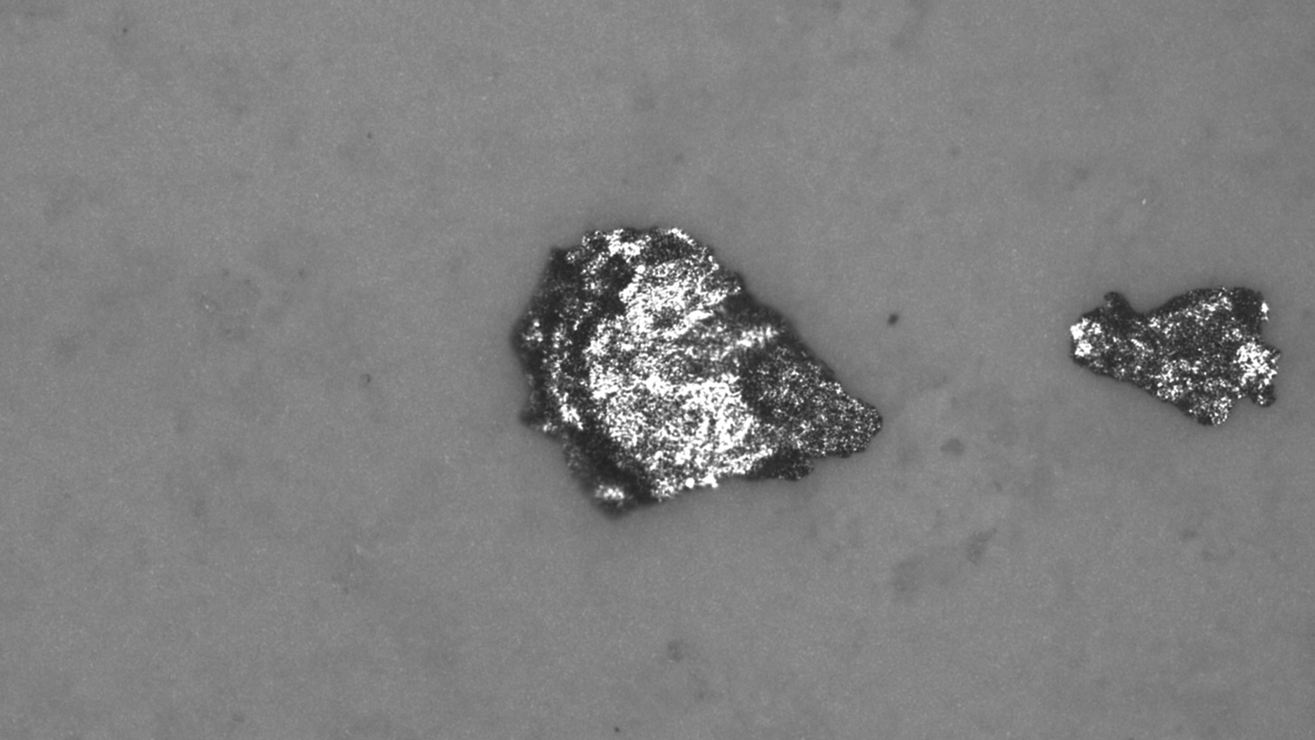 Example of a steel particle which could be found during cleanliness analysis of parts and components. 