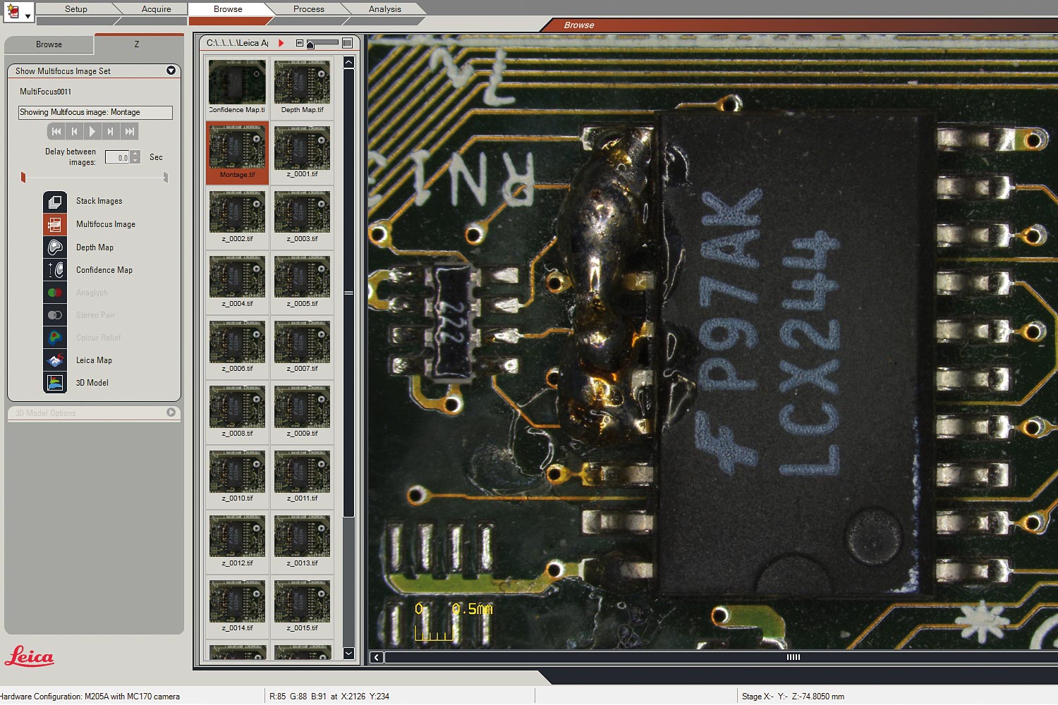 Integrated imaging system accurately stores high-resolution images fast.